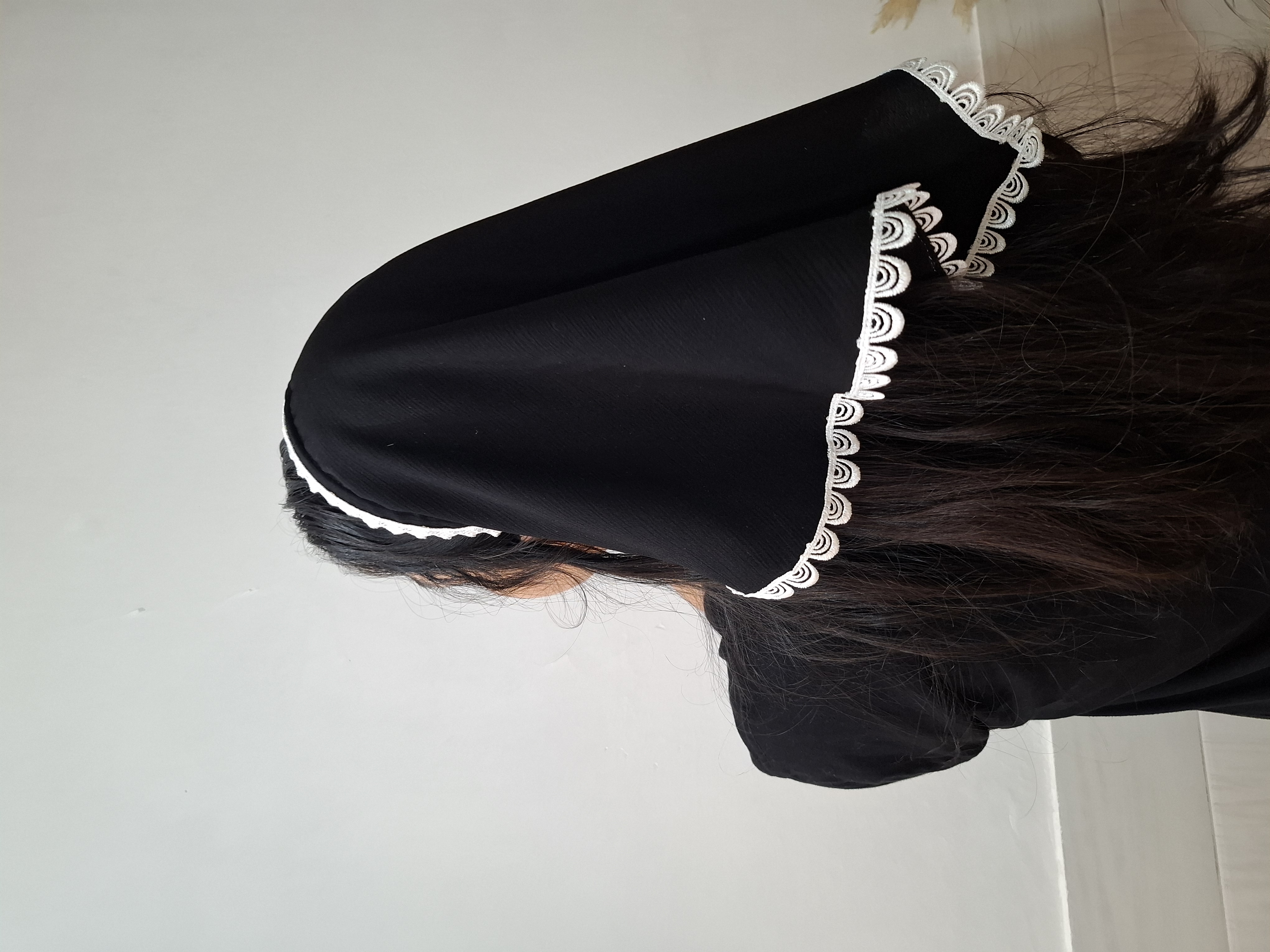 تل اسکارف سفید مشکی