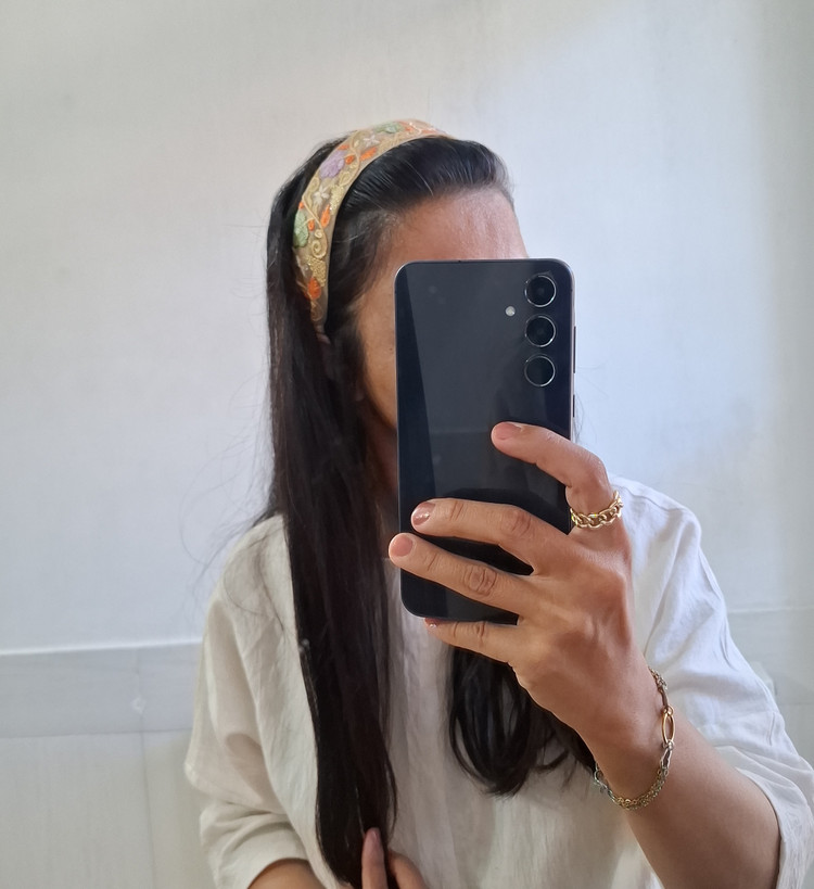 تل و هدبند سوزندوزی بنفشه